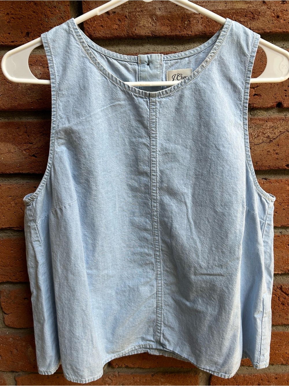 J. Crew Light Chambray Sleeveless Tank Top